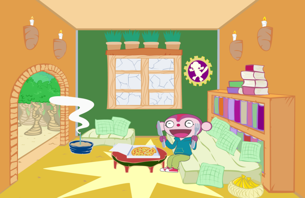 マジーの家／リビングルーム